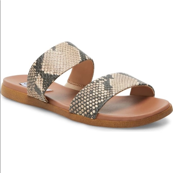 New STEVE MADDEN dual band slide sandal - Picture 2 of 4